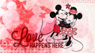 Mickey minnie hugging love image - love free wallpaper for desktop