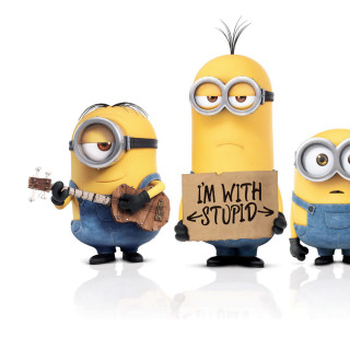 Minions sign guitar im with - im free wallpaper for tablet