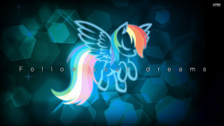 Colorful rainbow pony star background - a star free wallpaper