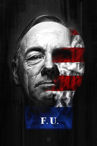 Man flag face fu painting - a painting of a man free wallpaper for mobile