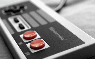 Remote control two buttons table - retro free wallpaper for desktop