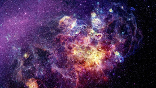 Large star cluster purple background - many star free wallpaper for desktop