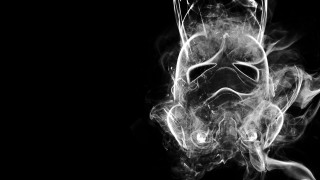 Smoke black background white mask - a white mask free wallpaper for desktop