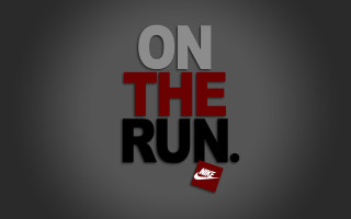 Nike logo on the run 2 - nike logo free wallpaper