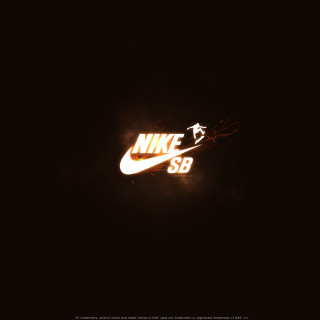 Nike logo night sky bright - serial art free wallpaper for tablet