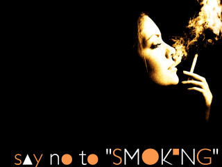 Woman smoking cigarette say no - a woman smoking free wallpaper for desktop