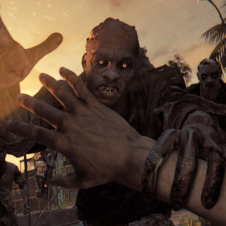 Zombie hand person knife outstretched - free gaming wallpaper for tablet