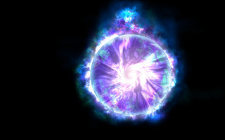 Purple blue object black background - arcane free wallpaper for desktop