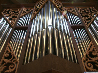 Pipe organ wooden frame metal - bryan organ free wallpaper