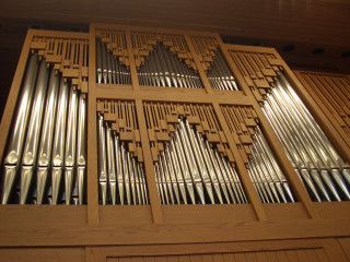 Pipe organ wood paneling metal - bryan organ free wallpaper