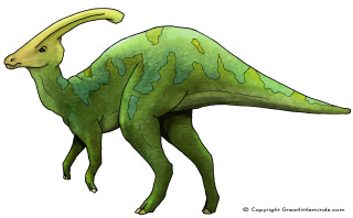 Green dinosaur long neck long - an illustration of free wallpaper