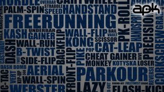 Wall words languages black background - a white light in the middle free wallpaper