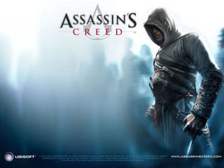 Man hooded outfit sword group 2 - a foggy area free wallpaper for desktop