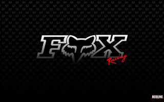 Black red logo fox side - maximalism free wallpaper