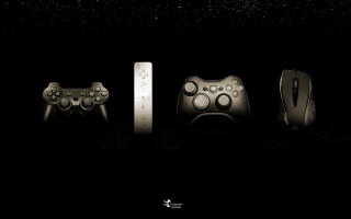 Game controllers dark background stars - the dark free wallpaper for desktop