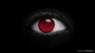 Red eye black background red - analytical art free wallpaper for desktop