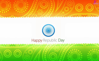 Colorful indian flag happy republic - bapu free wallpaper for desktop