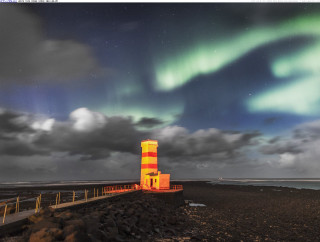 Lighthouse red yellow stripes rocky - adobe lightroom free wallpaper