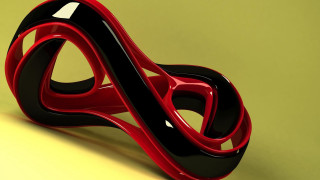 Red black object yellow background - green background free wallpaper for desktop