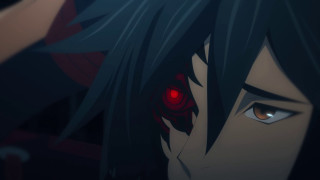 Man long hair red eyes - vanita free wallpaper for desktop