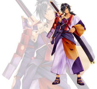 Man holding sword another man - his hand free wallpaper for tablet