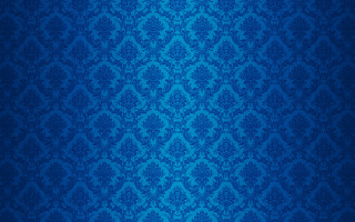 Blue wallpaper floral pattern flowers - duccio free wallpaper