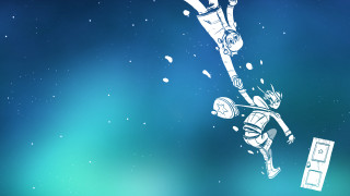 Snowboarder air sky blue background - anton fadeev free wallpaper