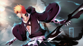Man red hair sword cell - red hair holding free wallpaper