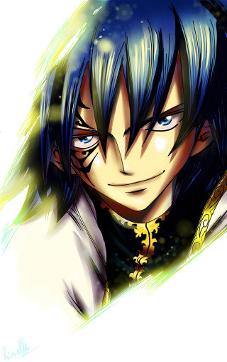 Blue hair white shirt yellow - shirt free wallpaper for mobile