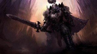 Man armor sword forest light - a man in armor holding free wallpaper