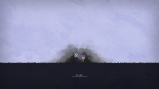 Person standing field kite blue - destructive free wallpaper