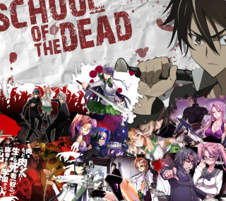 Anime characters school of the - promotional free wallpaper for tablet
