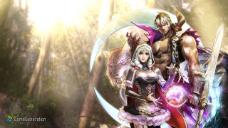 Couple people forest sword ball - their hand and a sword free wallpaper