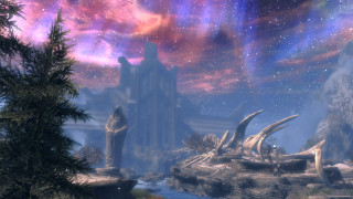 Fantasy landscape castle stream star - northwest school free wallpaper