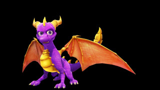 Purple yellow dragon big eyes - cliff childs free wallpaper