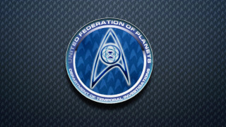 Star trek emblem dark background - free space wallpaper for desktop