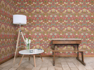 Room table lamp pattern wall - art and crafts movement free wallpaper