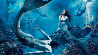 Woman mermaid costume rock man - david lachapelle free wallpaper