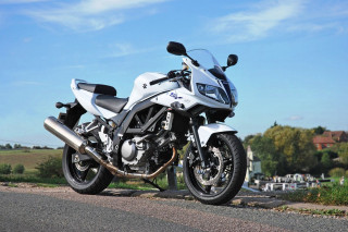 White motorcycle road grass trees - didier mouron free wallpaper