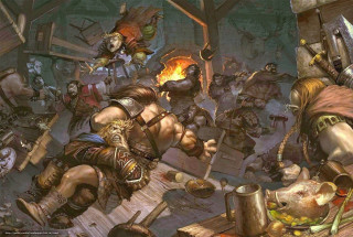 Group fire room man floor - donato giancola free wallpaper for desktop