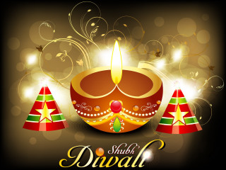 Diwali candle decorations sparkles glowing - bapu free wallpaper for desktop