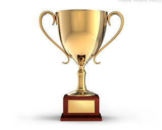 Golden trophy cup wooden base - golden free wallpaper for desktop