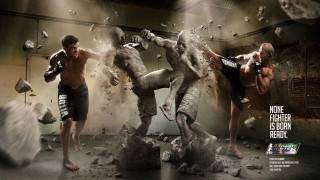 Gym men statue boxing glove - a gym free wallpaper