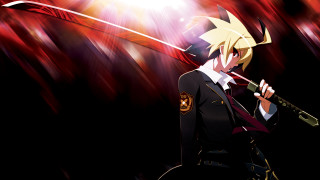 Person holding sword red light 2 - a person holding free wallpaper