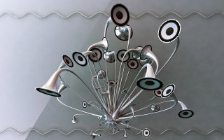 Artistic abstract kinetic sculpture string - artistic free wallpaper for desktop
