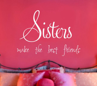 Pink wall sisters quote bed - best free wallpaper for tablet