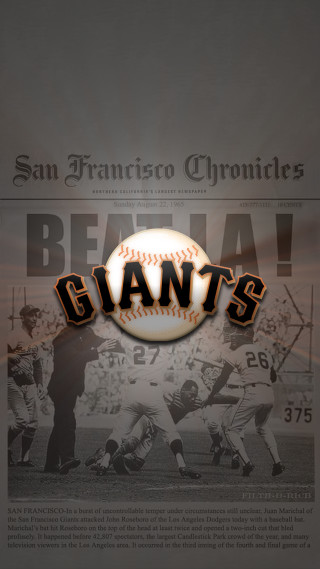 Giants newspaper baseball player typographic - free seasons wallpaper for mobile