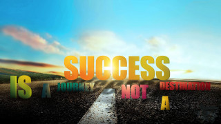 Success road sky clouds sun - inspirational free wallpaper