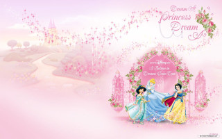 Pink princess wallpaper princesses castle 2 - a storybook illustration free wallpaper