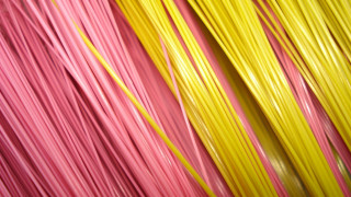 Colored wires closeup red yellow - pastell free wallpaper